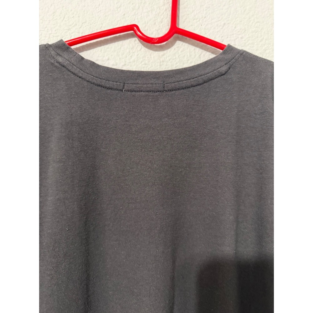 Maurices Womens T-Shirt XS Paris Sport Club Tennis Graphic Charcoal Grey Boxy - Picture 12 of 14
